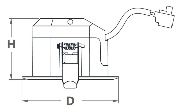 LED EMERGENCY LIGHT – ROUND RECESSED TYPE